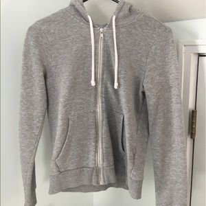cropped zip up